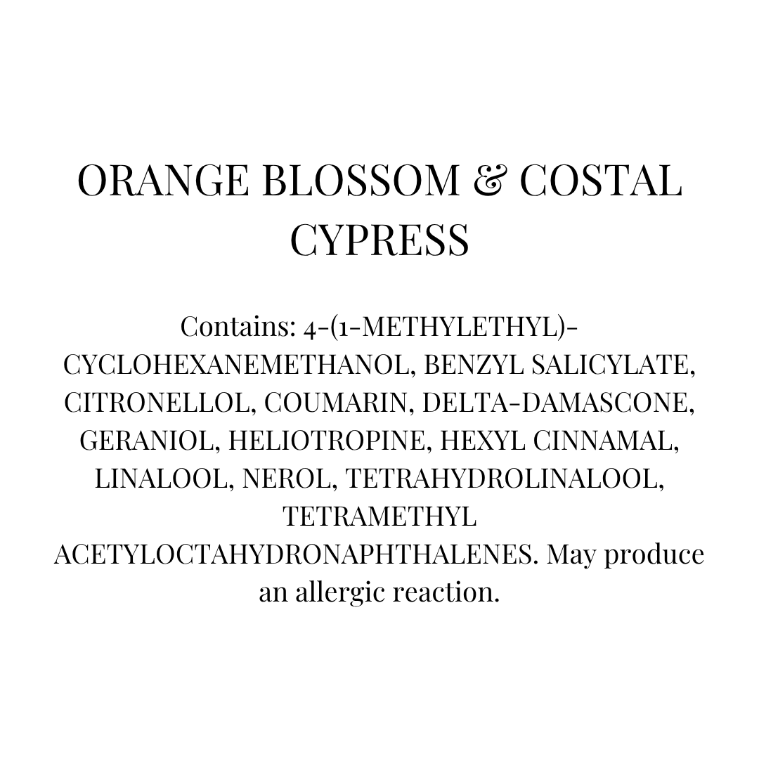 Orange Blossom & Costal Cypress Wax Melt