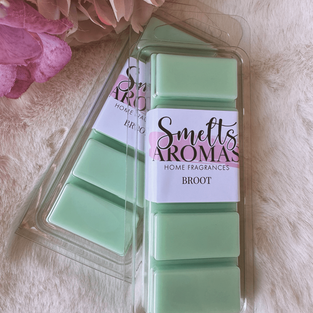 Broot Wax Melt by Smelts Aromas – handmade masculine fougère wax melt with lavender, patchouli, sandalwood, vanilla, and musk for a bold, earthy home scent.
