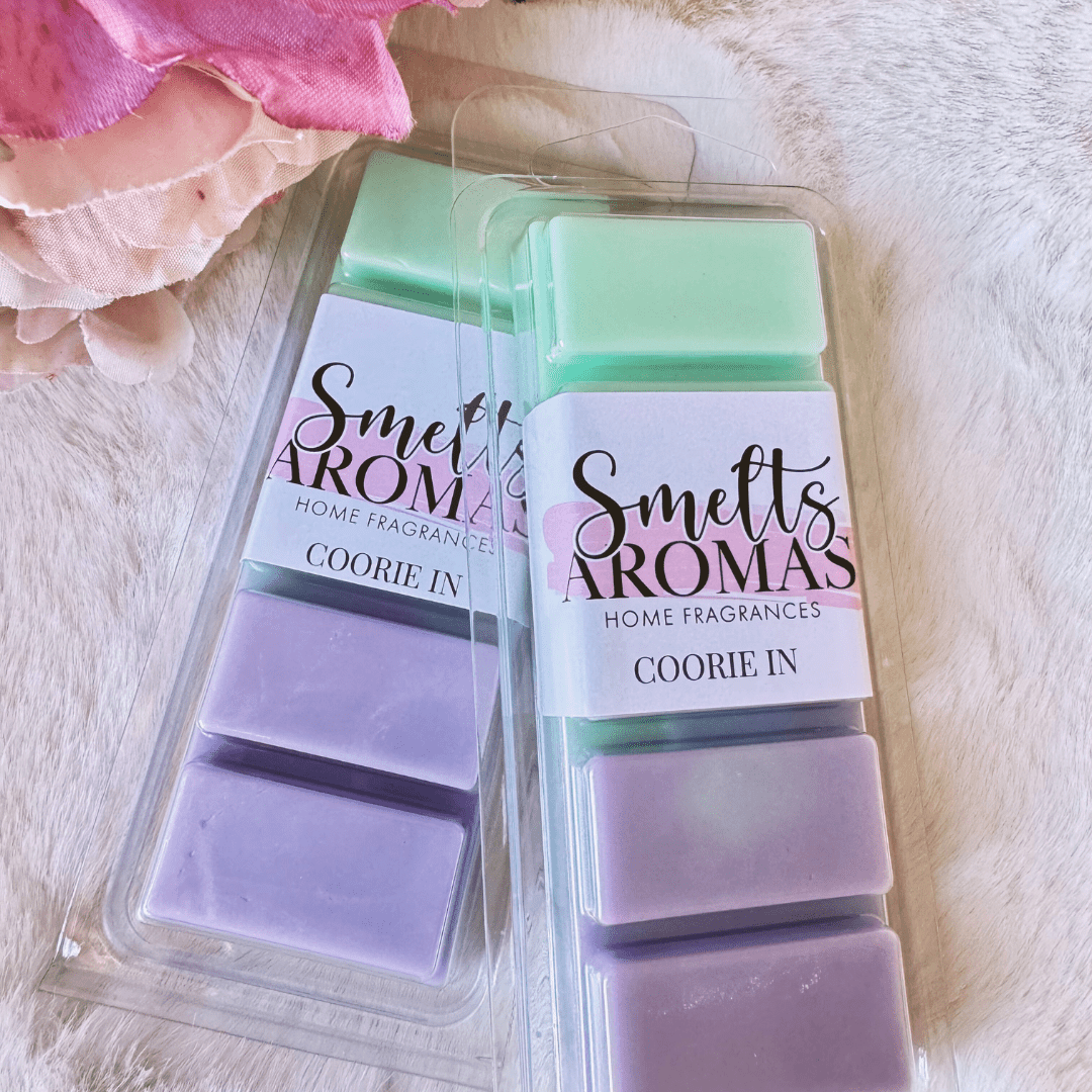 Coorie In Wax Melt by Smelts Aromas – handmade soothing floral wax melt with freesia, lavender, and sweet pea for a calm, cosy home fragrance.
