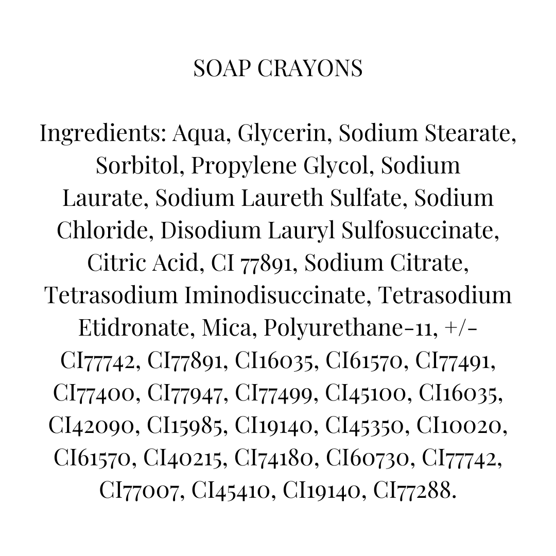 Soap Crayons (Unscented) – Pack of 3