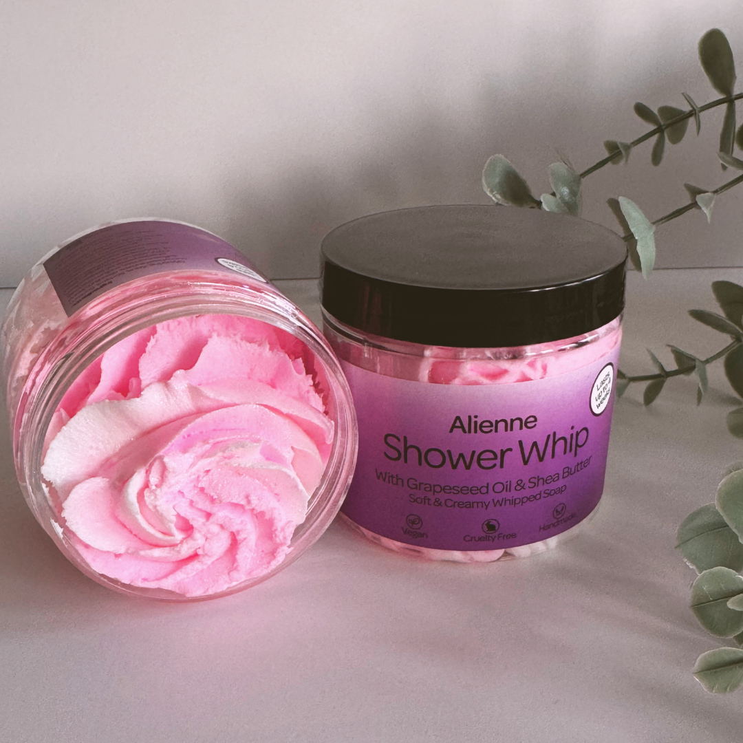 Alienne Whipped Soap by Smelts Aromas – handmade creamy cleanser with jasmine, amber, and woody perfume-inspired fragrance for soft, scented skin.