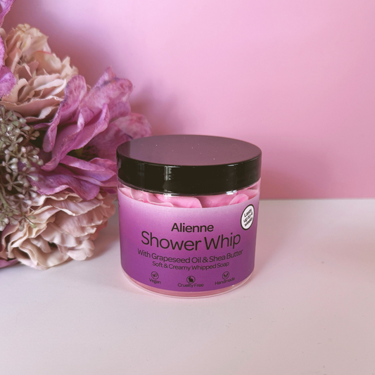 Alienne Whipped Soap by Smelts Aromas – handmade creamy cleanser with jasmine, amber, and woody perfume-inspired fragrance for soft, scented skin.