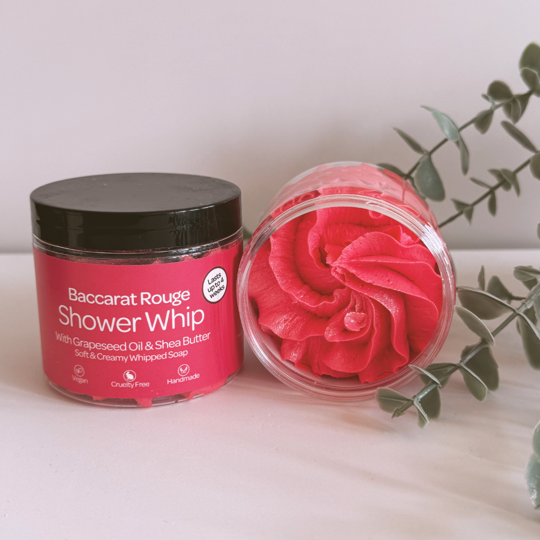 Baccarat Whipped Soap by Smelts Aromas – luxury whipped body wash with jasmine, saffron, amber and woody fragrance.