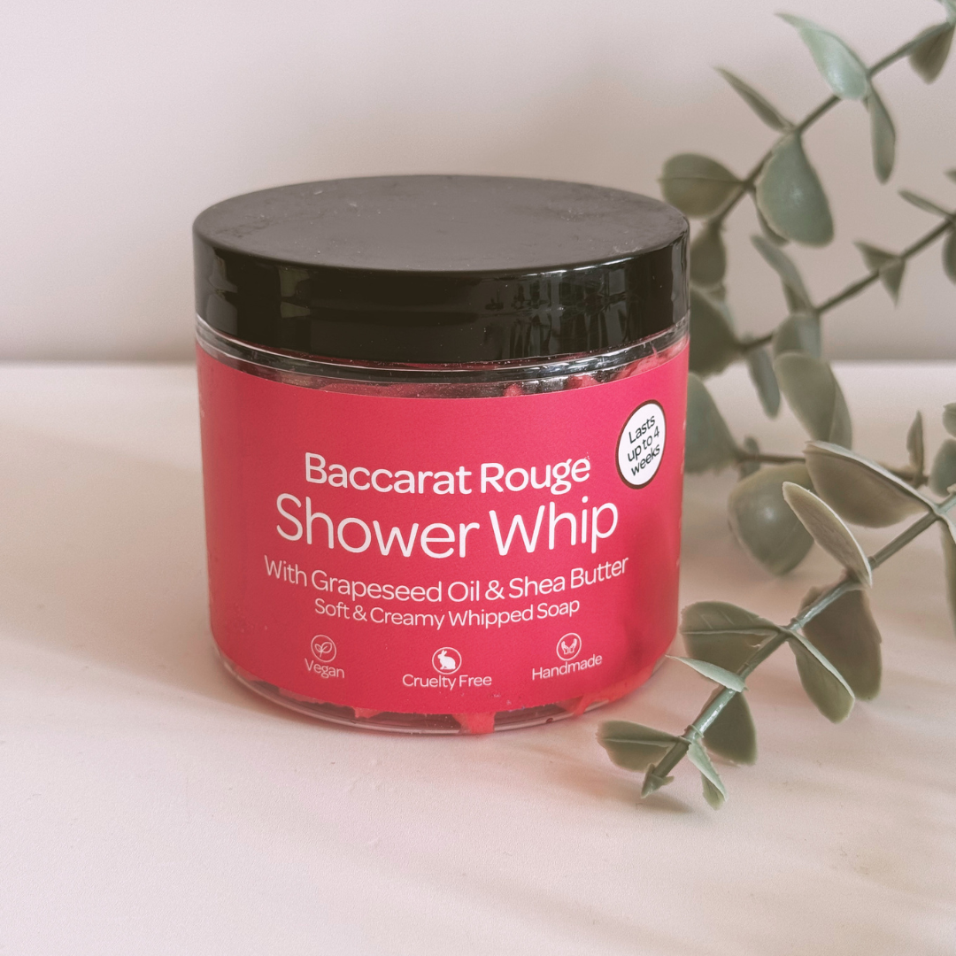 Baccarat Whipped Soap by Smelts Aromas – luxury whipped body wash with jasmine, saffron, amber and woody fragrance.