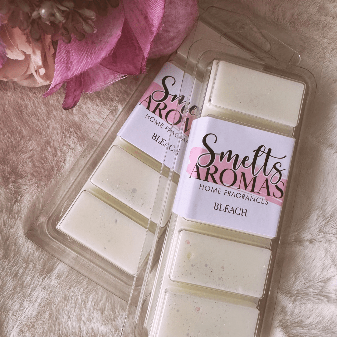 Bleach Wax Melt by Smelts Aromas – handmade fresh and clean wax melt with pine and herbal fragrance for a crisp, invigorating home scent.