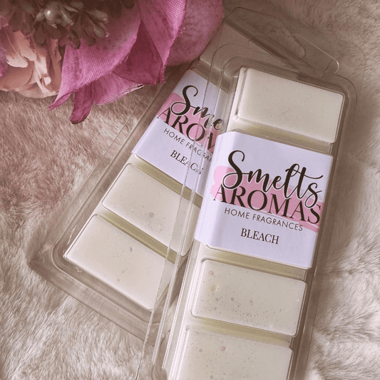 Bleach Wax Melt by Smelts Aromas – handmade fresh and clean wax melt with pine and herbal fragrance for a crisp, invigorating home scent.