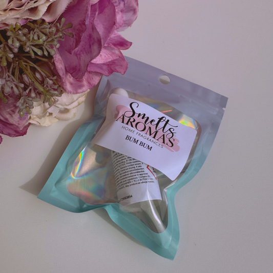Bum Bum Fragrance Oil by Smelts Aromas – handmade tropical fruity fragrance oil with coconut, peach, jasmine, and vanilla for a warm, exotic home scent.