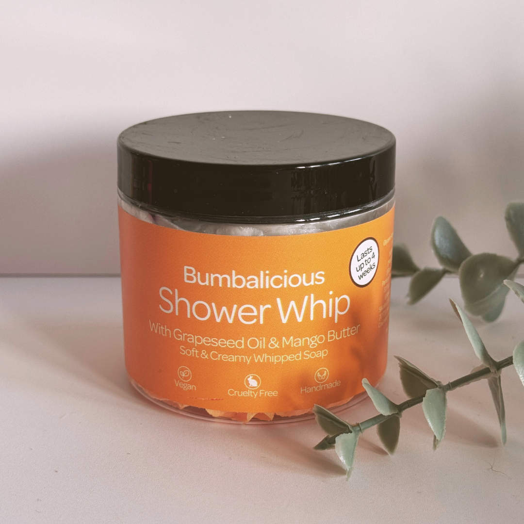 Bum Bum Whipped Soap by Smelts Aromas – handmade tropical whipped cleanser with coconut, peach, jasmine, and vanilla fragrance for soft, smooth skin.