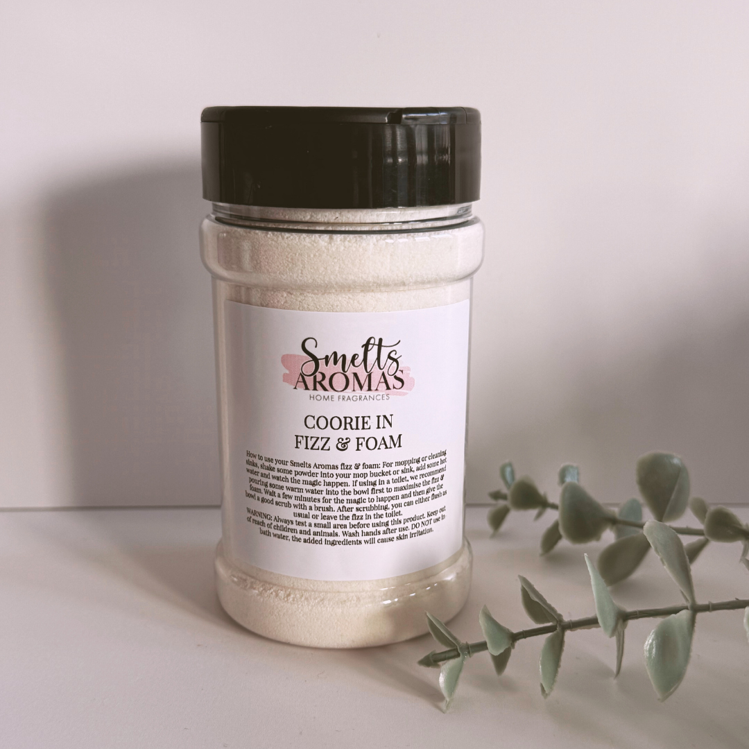 Coorie In Fizz & Foam by Smelts Aromas – baby freesia, lavender and sweet pea calming cosy home fragrance.