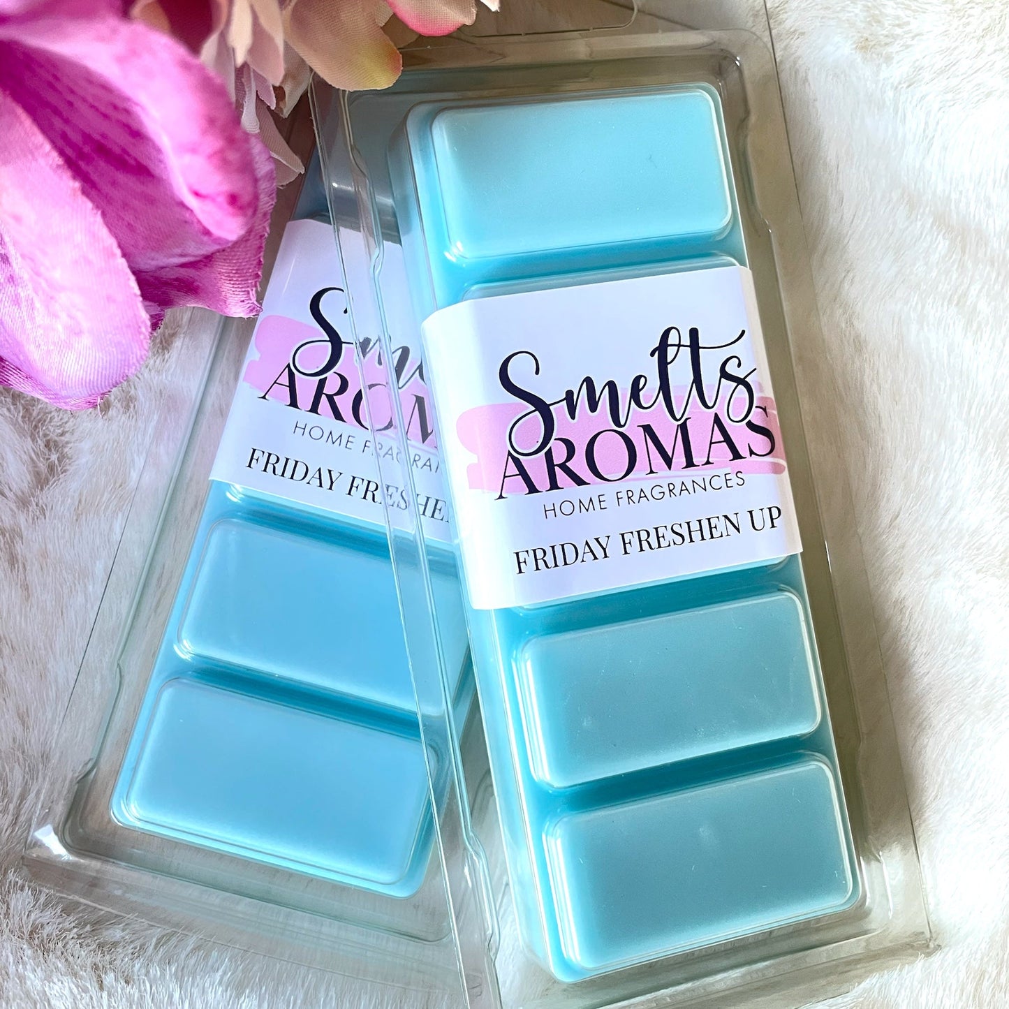 Friday Freshen Up Wax Melt by Smelts Aromas – clean floral home fragrance with bergamot, freesia, jasmine and sandalwood for a fresh, uplifting scent.