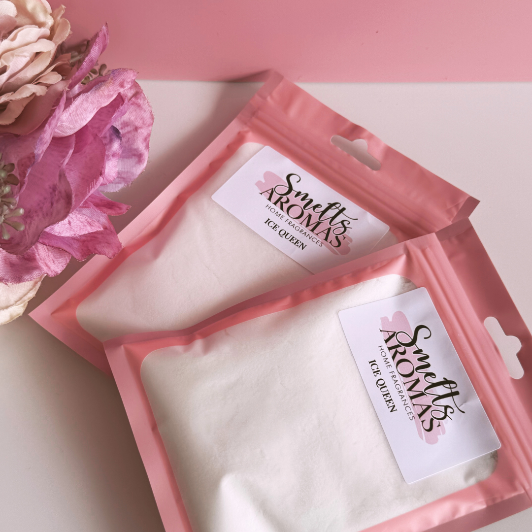 Ice Queen Carpet Freshener by Smelts Aromas – sweet pear, cotton candy, vanilla and cherry carpet deodoriser with bubblegum-style fragrance.