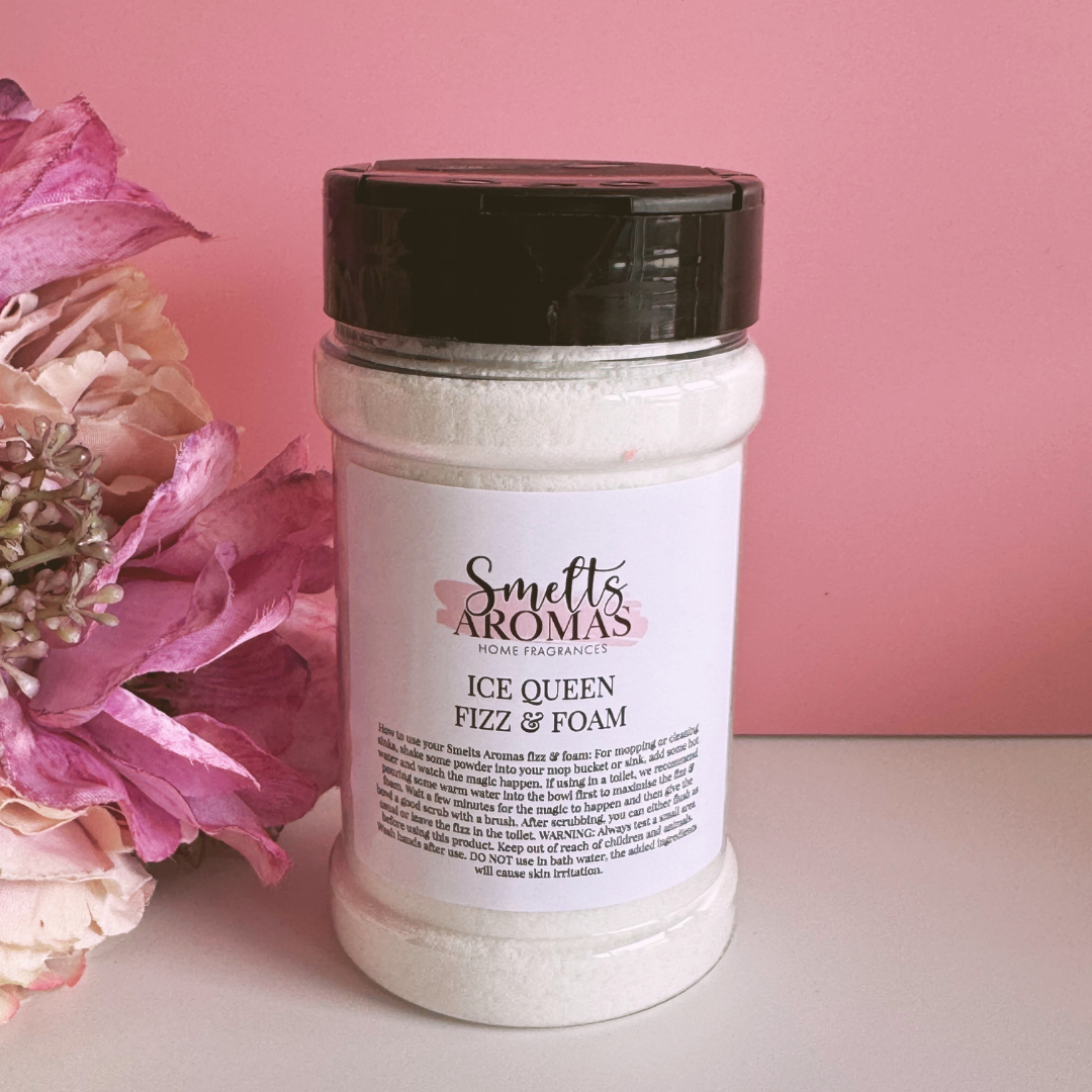 Ice Queen Fizz & Foam by Smelts Aromas – sweet pear, cotton candy, vanilla and cherry foaming cleaner with bubblegum-style fragrance.