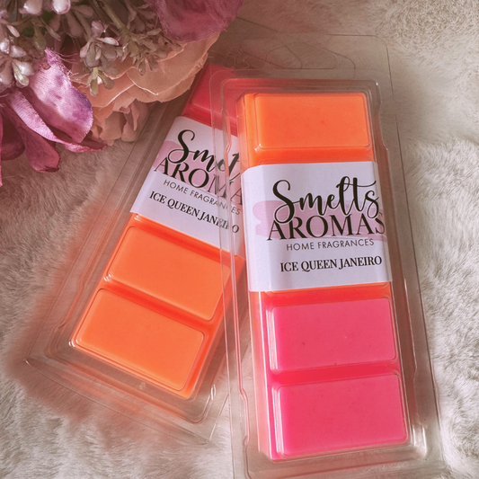 Ice Queen Janeiro Wax Melt by Smelts Aromas – house blend wax melt with pear drops, candyfloss, vanilla and musk.