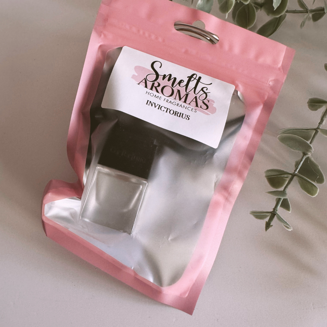 Invictorius Car Perfume by Smelts Aromas – masculine fresh marine, grapefruit, patchouli and ambergris car fragrance.