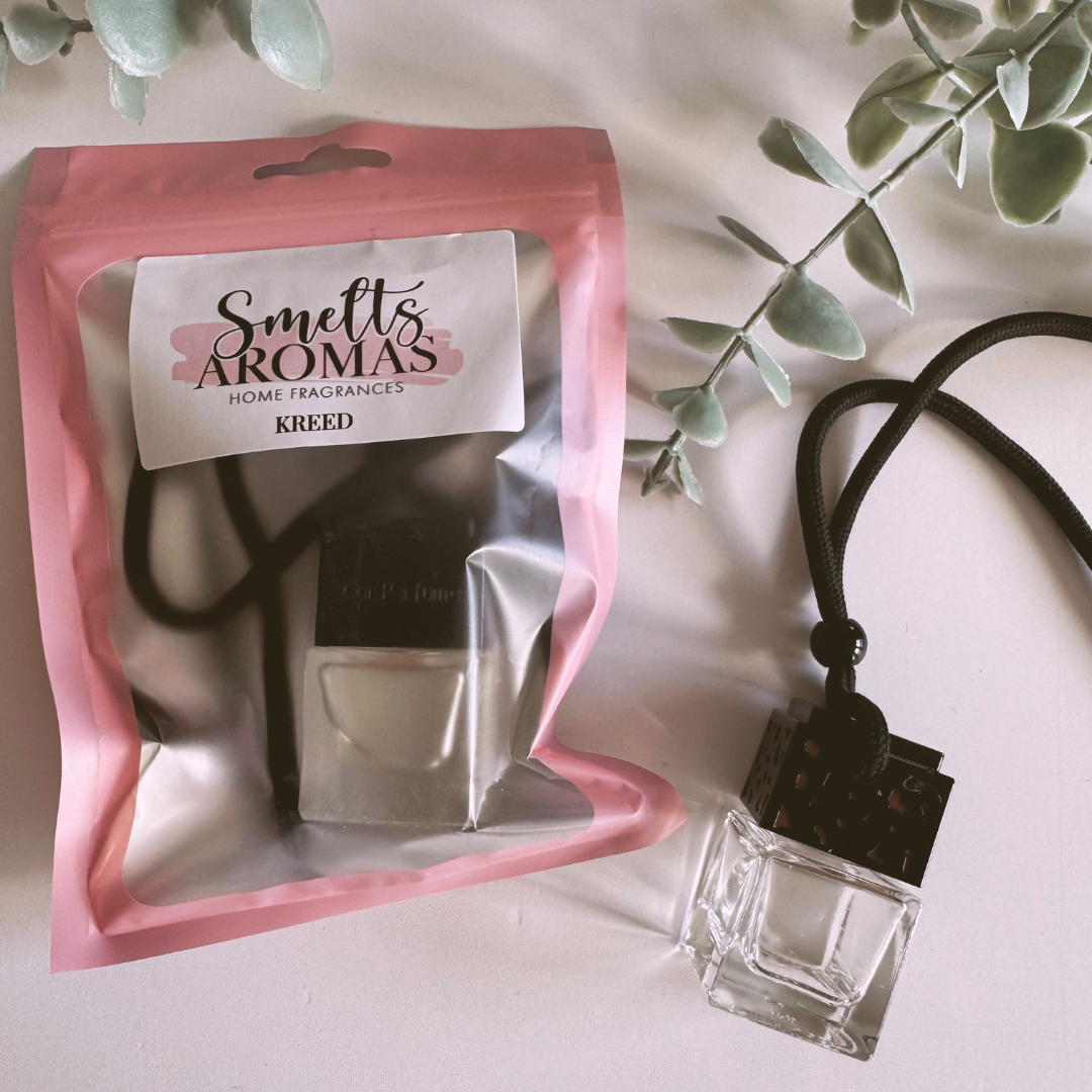 Kreed Car Perfume by Smelts Aromas – citrus, musk and oakmoss masculine car air freshener.