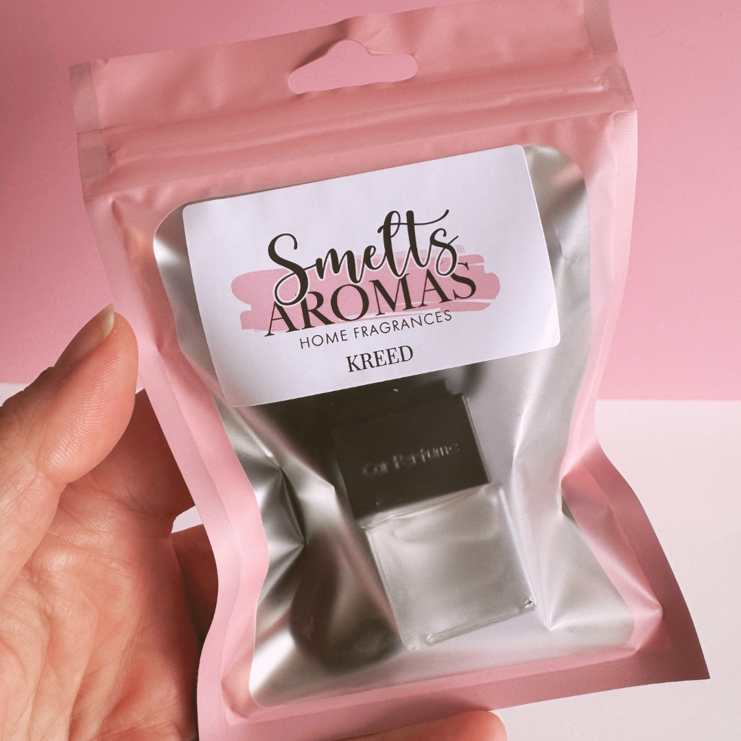 Kreed Car Perfume by Smelts Aromas – citrus, musk and oakmoss masculine car air freshener.