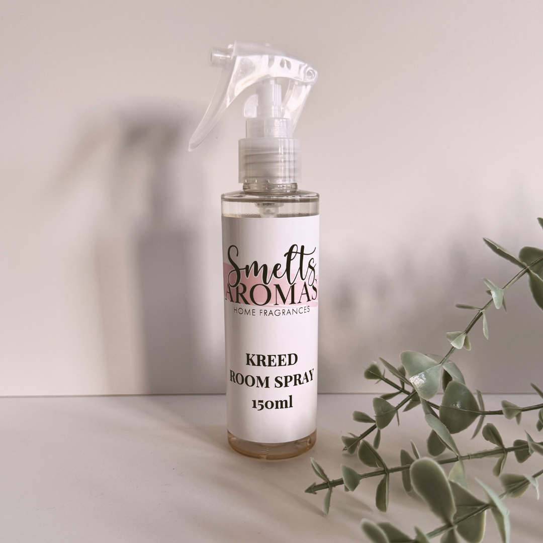 Kreed Room Spray by Smelts Aromas – citrus, musk and oakmoss masculine home fragrance mist.