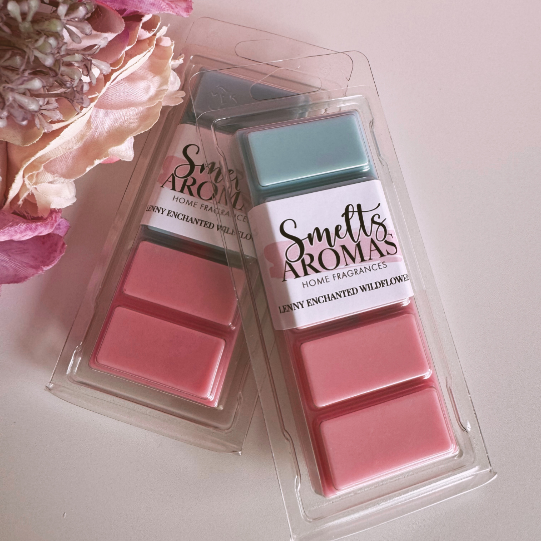 Lenny Enchanted Wildflowers Wax Melt by Smelts Aromas – dewy wildflowers, alpine air and crisp water fragrance