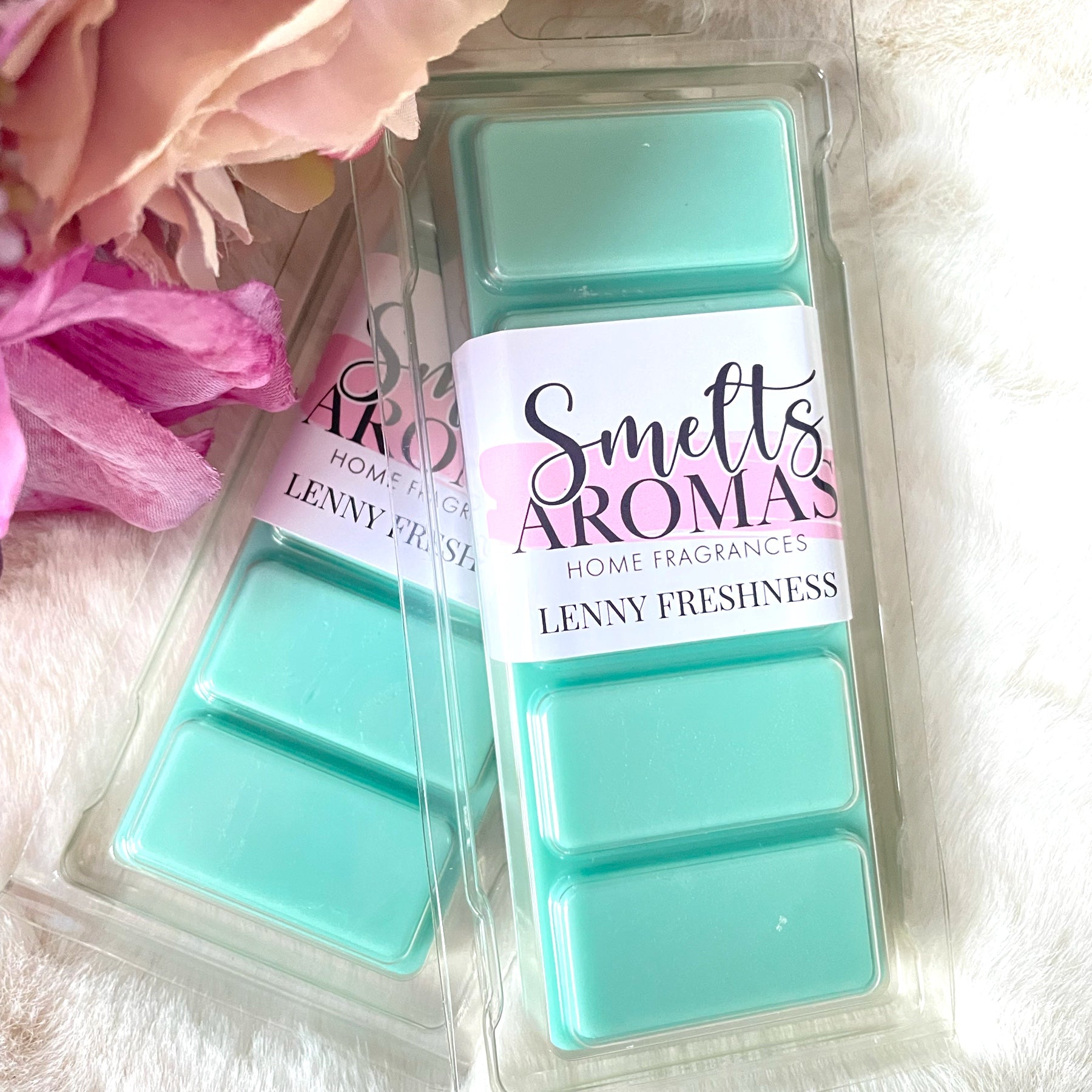 Lenny Freshness Wax Melt by Smelts Aromas – fruity floral orange blossom, apple, violet and lily fragrance.