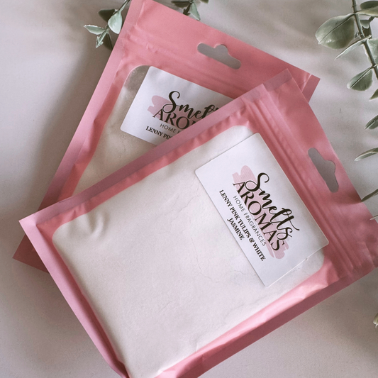 Lenny Pink Tulips & White Jasmine Carpet Freshener – clean floral orchard fruit carpet scent by Smelts Aromas.