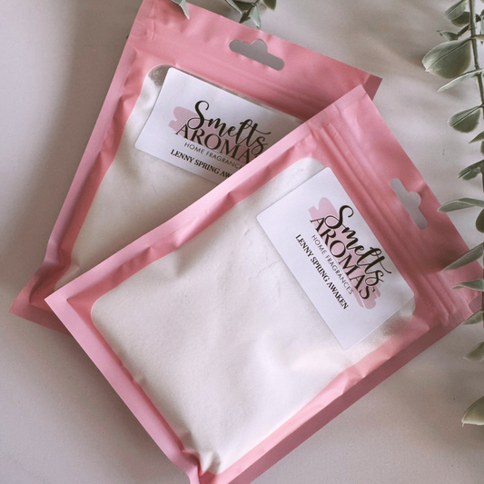 Lenny Spring Awaken Carpet Freshener – spring flower, white cedar and patchouli laundry-style carpet scent.