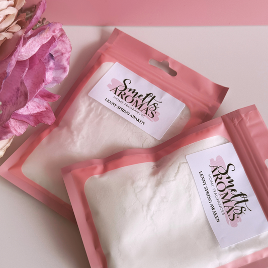 Lenny Spring Awaken Carpet Freshener – spring flower, white cedar and patchouli laundry-style carpet scent.