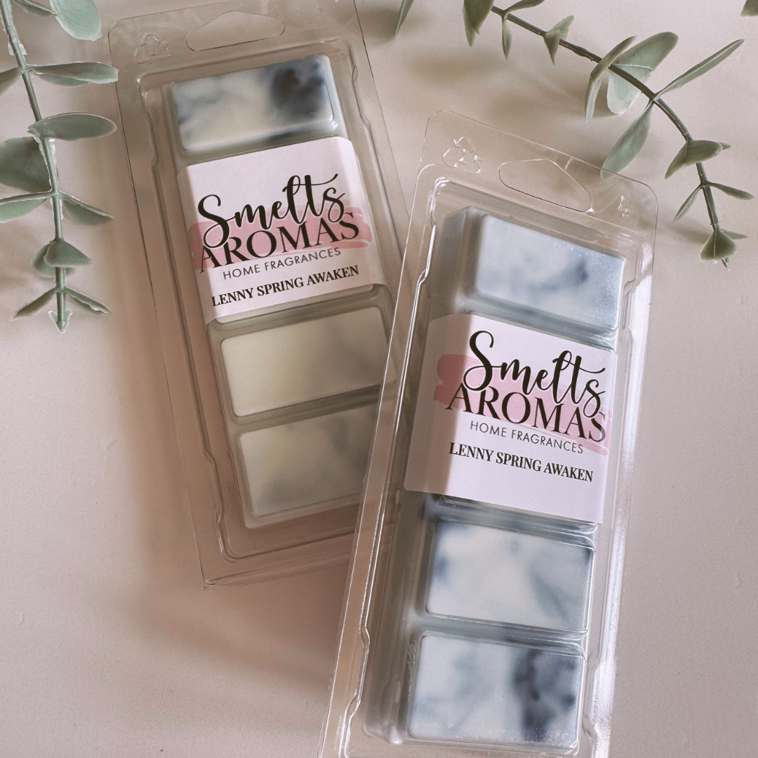 Lenny Spring Awaken Wax Melt by Smelts Aromas – fresh fruit, jasmine, neroli and amber laundry-inspired fragrance.