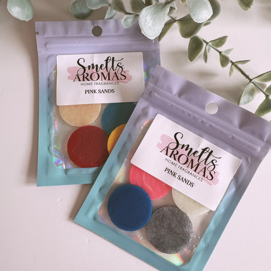 Pink Sands Hoover Discs by Smelts Aromas – sweet florals, citrus fruits and spicy vanilla vacuum fragrance.