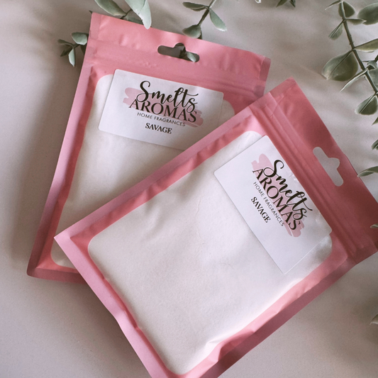 Savage Carpet Freshener by Smelts Aromas – bergamot, lavender, amber and musk masculine home fragrance.