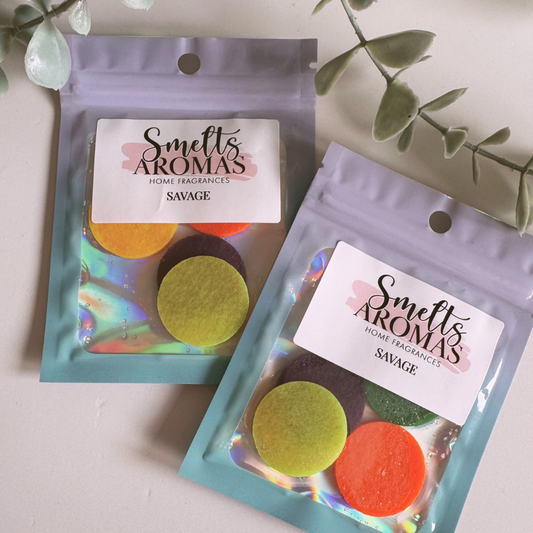 Savage Hoover Discs by Smelts Aromas – bergamot, lavender, amber and musk masculine vacuum fragrance.