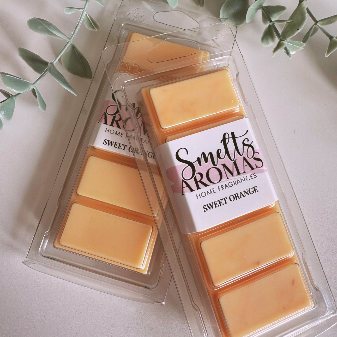 Sweet Orange Wax Melt by Smelts Aromas – fresh juicy citrus orange home fragrance